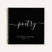 Moderne kalligrafie met aangepaste poëzie notitieboek (Voorkant)