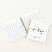 Moderne kalligrafie met aangepaste poëzie notitieboek (Binnen)