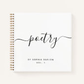 Moderne kalligrafie met aangepaste poëzie notitieboek (Voorkant)