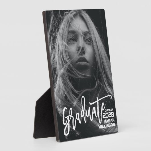 Moderne kalligrafie minimalistisch Afstuderen tabl Fotoplaat (Zijkant)