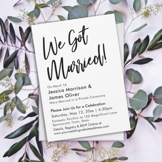 Moderne kalligrafie Minimalistisch We Zijn Getrouw Kaart