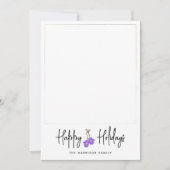 Moderne kalligrafie Mittens-fotoflat Feestdagenkaart (Voorkant)