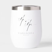 Moderne Kalligrafie Mr. & Mrs Black ID1025 (Achterkant)