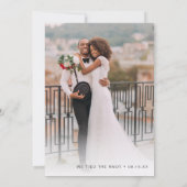 Moderne kalligrafie na partijfoto kaart (Achterkant)