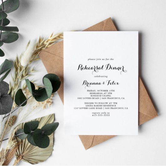 Moderne kalligrafie oefendiner kaart