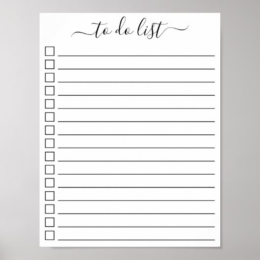 Moderne kalligrafie om aan te bieden met selectiev poster (Voorkant)