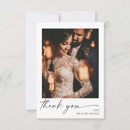 Moderne kalligrafie Onmiddellijke foto Hartelijk d Kaart (Voorkant)