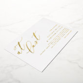 Moderne kalligrafie op de laatste bruiloft folie uitnodiging (Gedraaid)