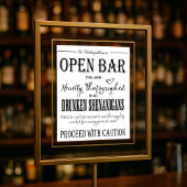 Moderne kalligrafie, open balk afdrukken poster