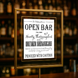 Moderne kalligrafie, open balk afdrukken poster