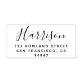 Moderne kalligrafie Oversize het Adres van de Teru Zelfinktende Stempel (Design)