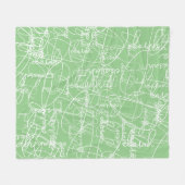 Moderne kalligrafie Patroon van Handtekeningen Sag Fleece Deken (Voorkant (Horizontaal))