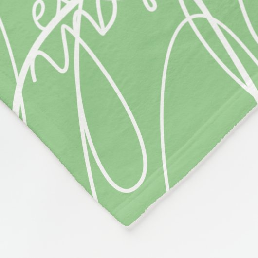 Moderne kalligrafie Patroon van Handtekeningen Sag Fleece Deken (Hoek)