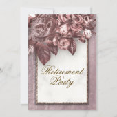 Moderne kalligrafie Pensioen Partij Kaart (Achterkant)