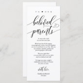 Moderne kalligrafie, plaatsbepaling Dank u kaarten (Voorkant / Achterkant)