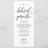 Moderne kalligrafie, plaatsbepaling Dank u kaarten (Voorkant)