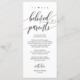 Moderne kalligrafie, plaatsbepaling Dank u kaarten