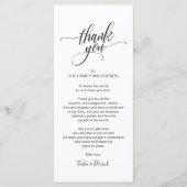 Moderne kalligrafie, plaatsbepaling Dank u Programmakaart (Voorkant)