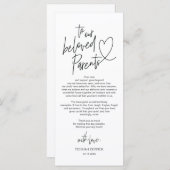 Moderne kalligrafie Plaatsen Bedankt voor je kaart (Voorkant / Achterkant)