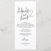 Moderne kalligrafie Plaatsen Bedankt voor je kaart (Voorkant)