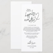 Moderne kalligrafie Plaatsen Bedankt voor je kaart (Voorkant / Achterkant)