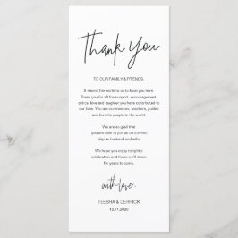 Moderne kalligrafie Plaatsen Bedankt voor je kaart