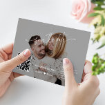 Moderne kalligrafie QR-code Boorbruiloft Save The Date<br><div class="desc">Elegant Kaart Design met één of twee van uw prachtige foto's,  QR-code zodat uw gasten RSVP kunnen vinden en alle details online,  moderne kalligrafie kunnen vinden. Het gebruik personaliseert hulpmiddel om uw info toe te voegen en foto's met uw te vervangen. Bezoek mijn QR-code Wedding Collectie.</div>