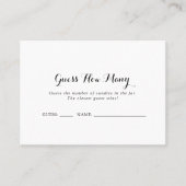 Moderne kalligrafie Raad hoeveel Kaart er in het s Visitekaartje (Voorkant)