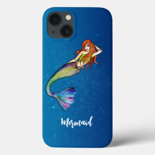 Moderne kalligrafie regenboog zeemeermin gember ha Case-Mate iPhone case