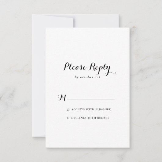 Moderne kalligrafie RSVP (Voorkant)