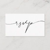 Moderne kalligrafie RSVP Online Card Informatiekaartje (Achterkant)