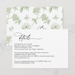 Moderne kalligrafie script eenvoudige huwelijksdet informatiekaartje