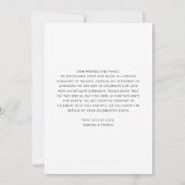 Moderne kalligrafie Script Elopement Foto Aankondiging (Achterkant)