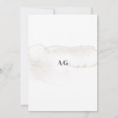 Moderne kalligrafie script foto save the date (Achterkant)