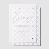 Moderne kalligrafie script overlay bruiloft vellum uitnodigingen (Offset (Uitnodiging))