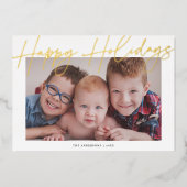 Moderne kalligrafie script Prettige feestdagen fot (Voorkant)