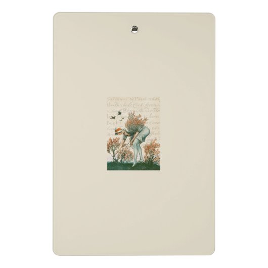 Moderne  kalligrafie script tekst natuurlijke mini klembord (Achterkant)