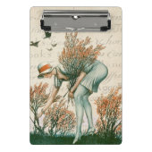 Moderne  kalligrafie script tekst natuurlijke mini klembord (Voorkant)