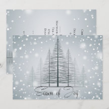 Moderne kalligrafie Seizoen van de Joy Winter Tree