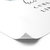 Moderne kalligrafie Signature Drink bruiloft Bar Poster (Hoek)