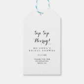 Moderne kalligrafie SIP Hooray Vrijgezellenfeest Cadeaulabel (Voorkant)