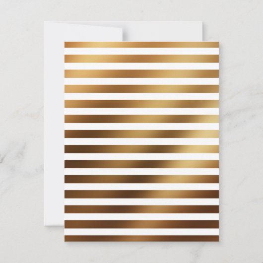 Moderne kalligrafie Sla de datum waarop de gouden Save The Date (Achterkant)