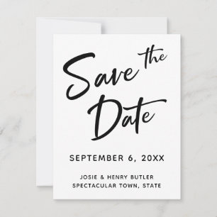 Moderne kalligrafie Sla de datum waarop de gouden  Save The Date