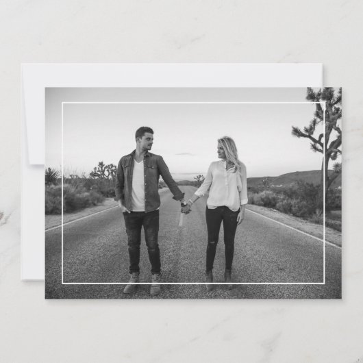 Moderne kalligrafie Sparen de Avond sparen de Datu Kaart (Achterkant)