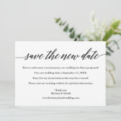 Moderne kalligrafie sparen de Nieuwe Kaart van de  (Staand voorkant)