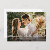 Moderne kalligrafie Sparen het Briefkaart van de F (Voorkant / Achterkant)