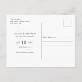 Moderne kalligrafie Sparen het Briefkaart van de F (Achterkant)