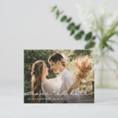 Moderne kalligrafie Sparen het Briefkaart van de F (Staand voorkant)