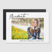 Moderne kalligrafie Stijlvolle Afstuderen Magneet (Voorkant / Achterkant)