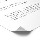 Moderne kalligrafie Ter liefdevolle herinnering tr Poster (Hoek)